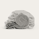 Percale Cloud Grey Fitted Sheet