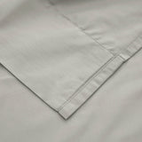Sateen Cloud Grey Flat Sheet detail