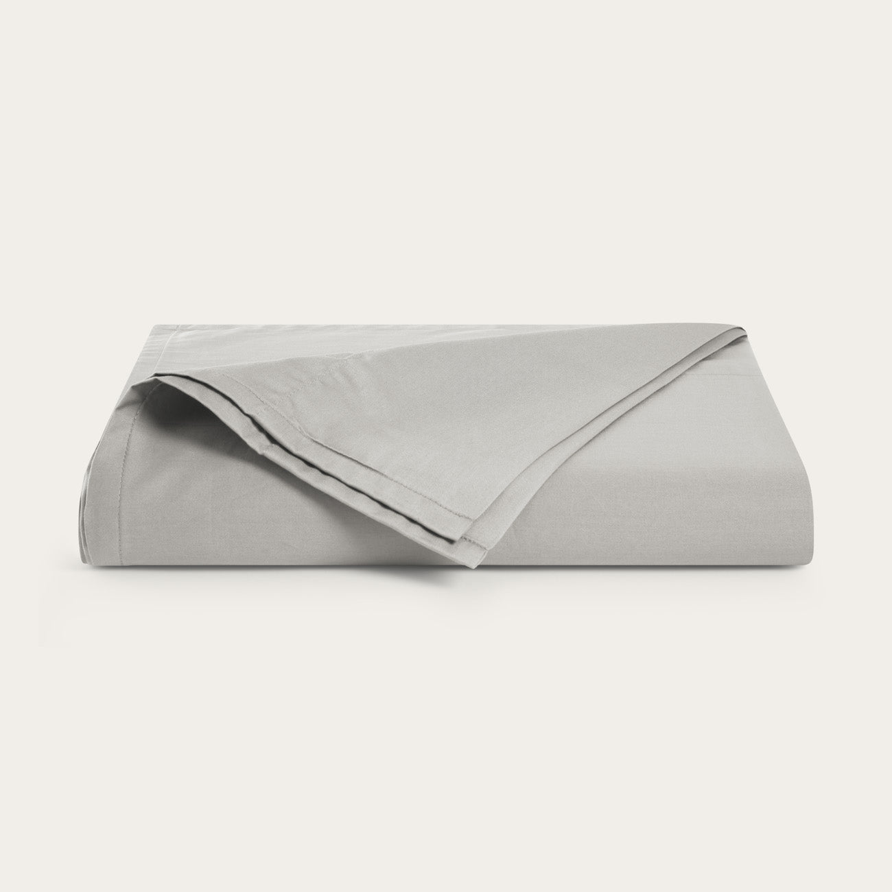 Sateen Cloud Grey Flat Sheet