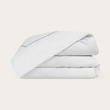 Percale White Cord Blue Duvet Cover