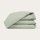 Organic Cotton Percale Duvet Cover - Sage