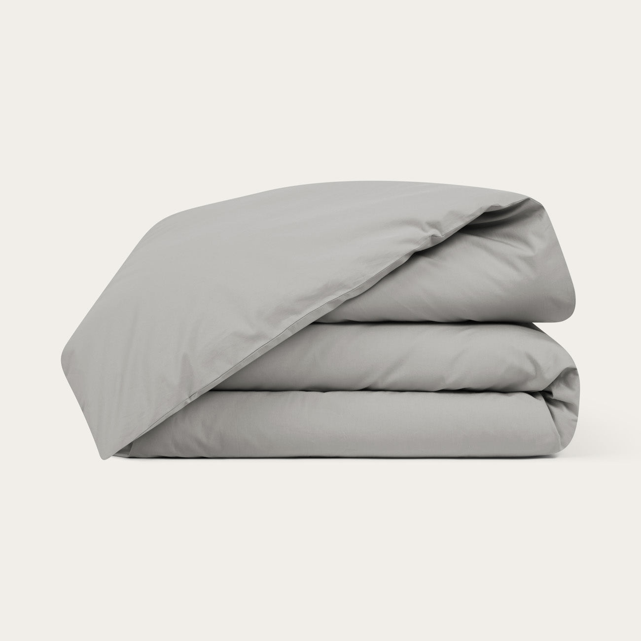 Percale Stone Grey Duvet