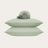 Percale Sage Green Fitted Sheet Set