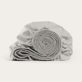 Percale Cloud Grey Fitted Sheet