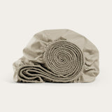 Percale Sand Fitted Sheet