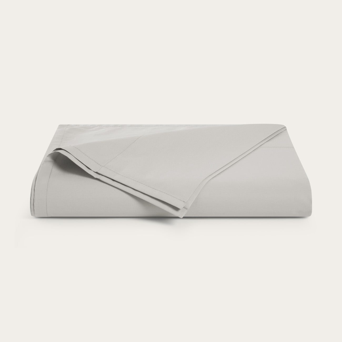 Percale Cloud Grey Flat Sheet