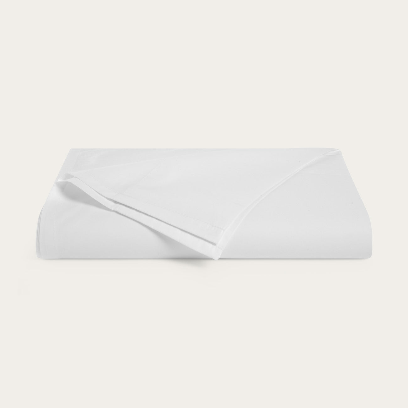 Percale Snow White Flat Sheet
