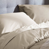 Sateen Natural Duvet Cover Set Bedding