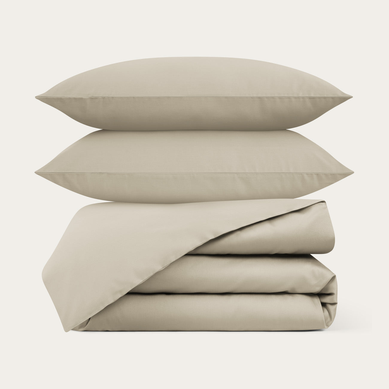 Sateen Natural Duvet Cover Set