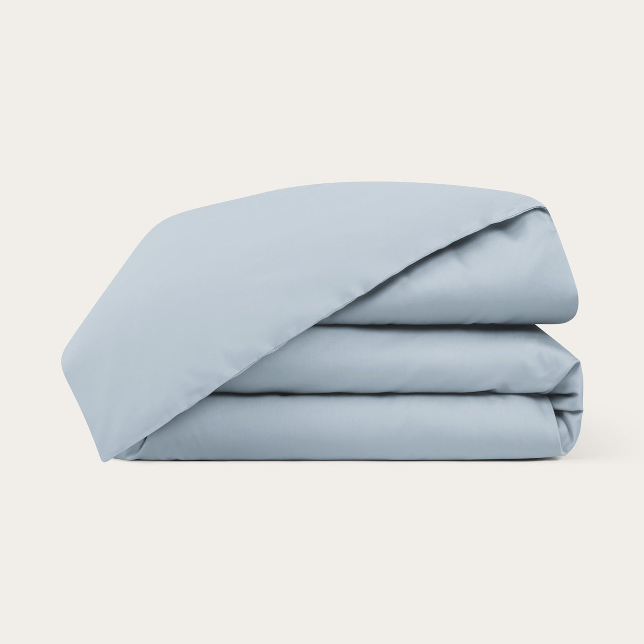 Organic Cotton Sateen Duvet Cover, Ice Blue - Single – Spin & Yarn