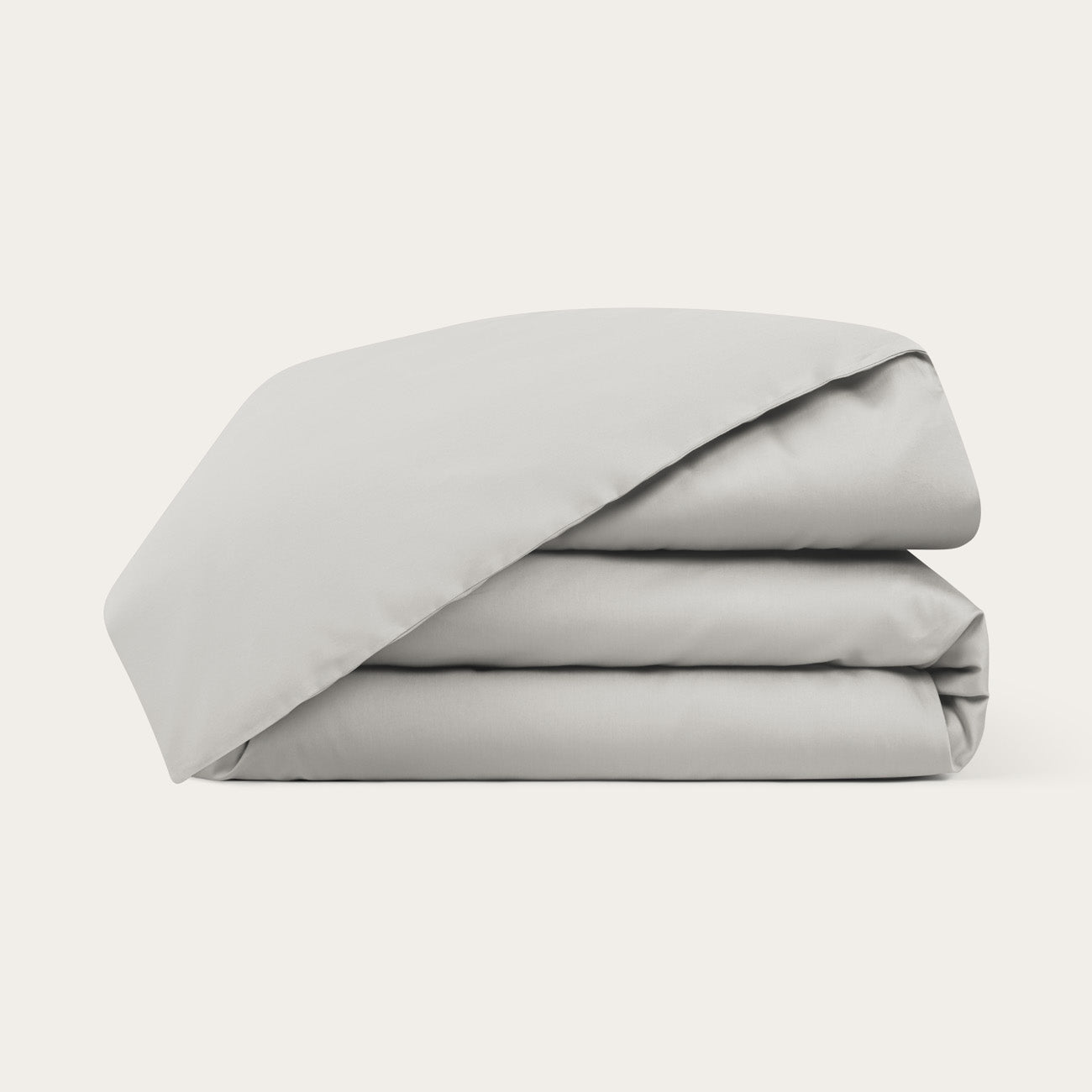 Sateen Light Grey Duvet Cover