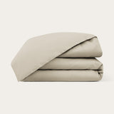 Organic Cotton Sateen Duvet Cover - Natural