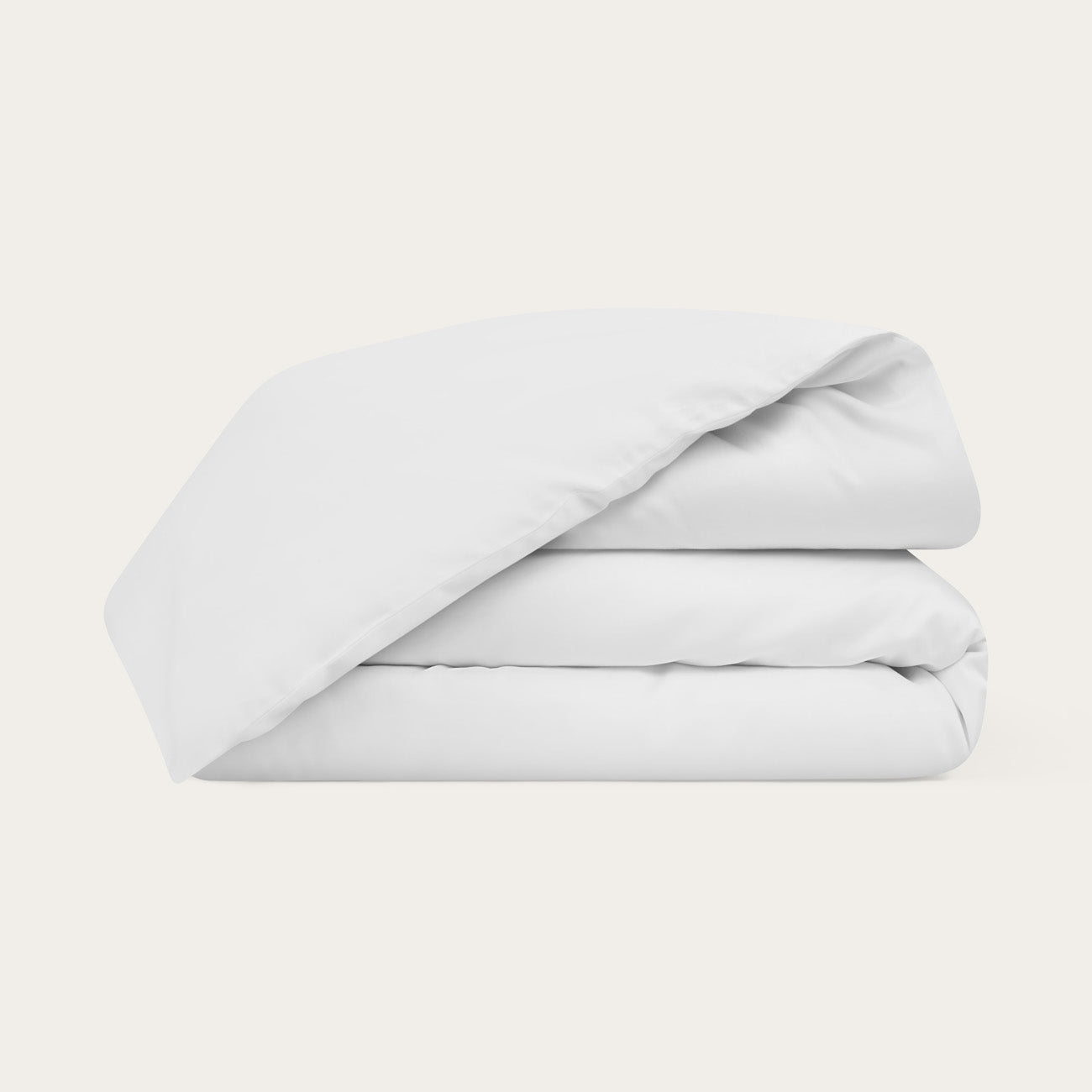 Sateen Snow White Duvet Cover