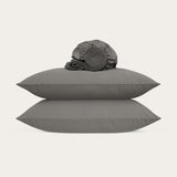 Sateen Charcoal Grey Fitted Sheet Set