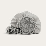 Sateen Light Grey Fitted Sheet