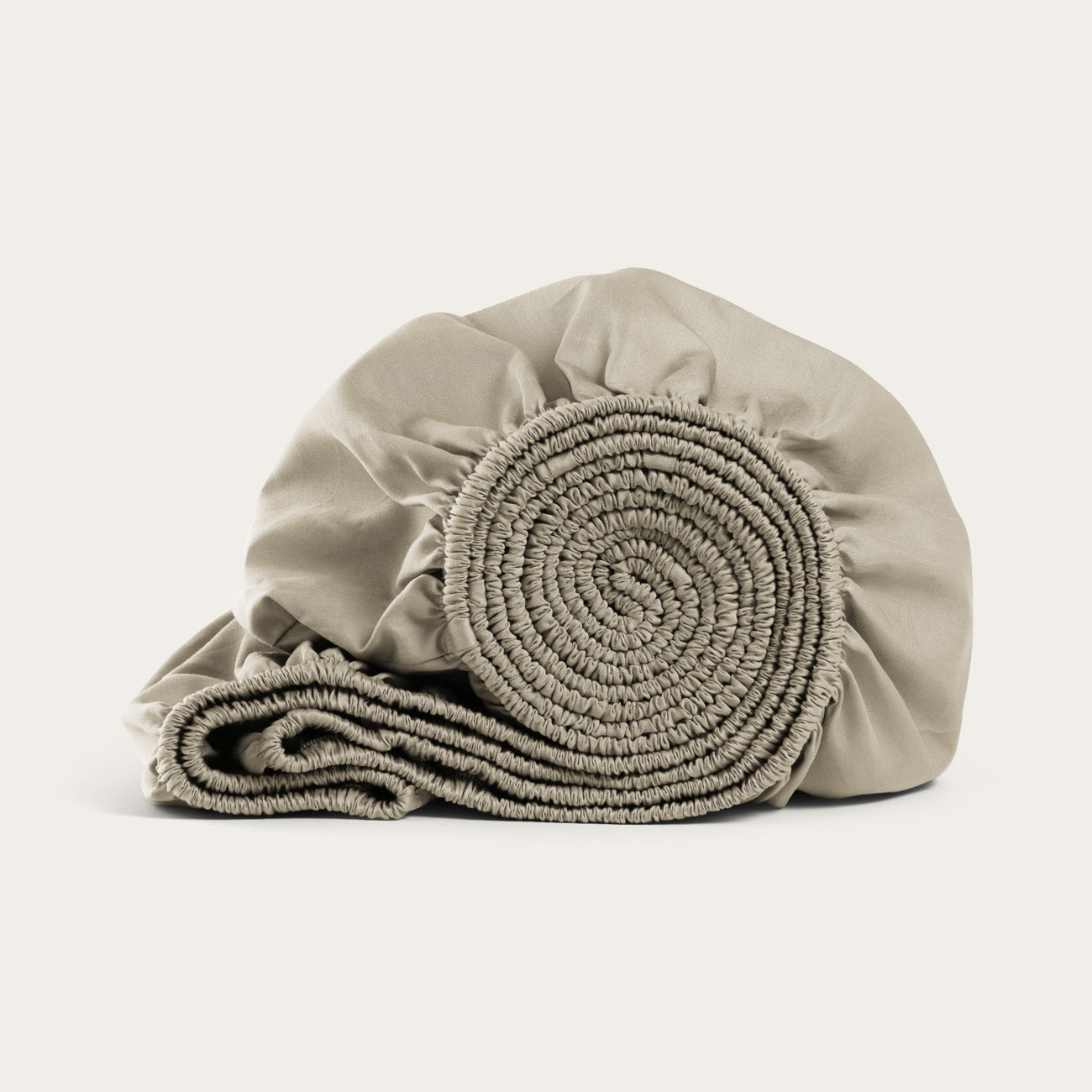 Sateen Natural Fitted Sheet