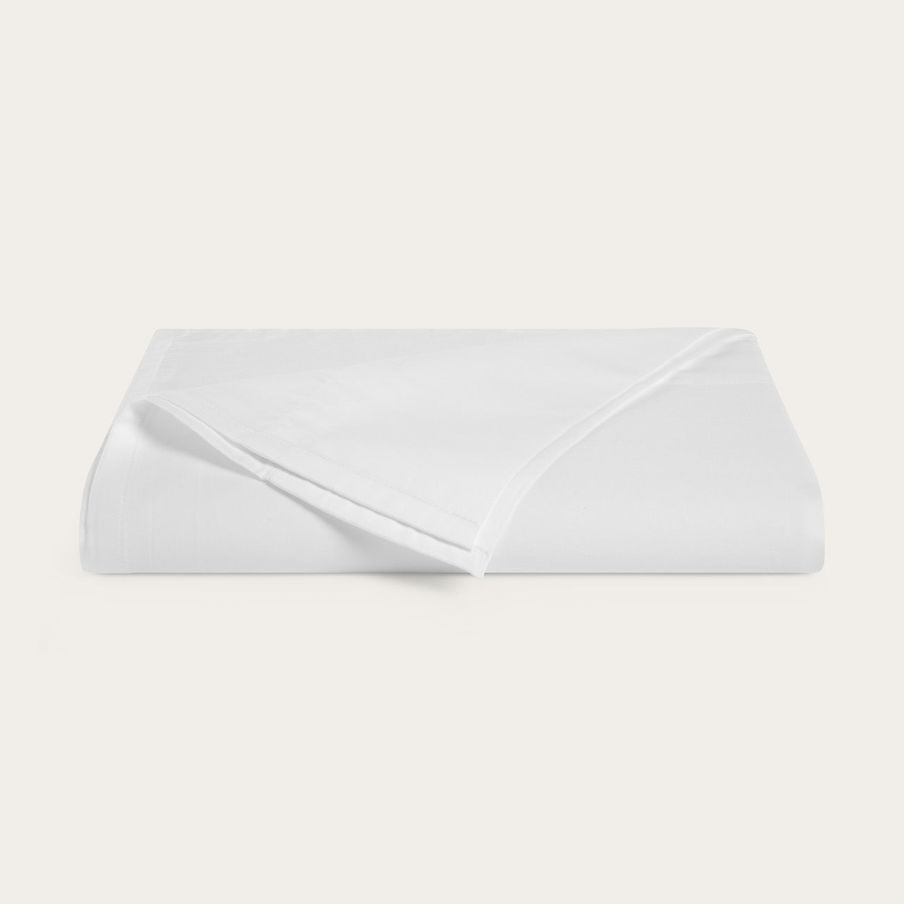 Sateen Snow White Flat Sheet