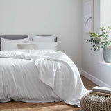 Sateen Snow White Bedding