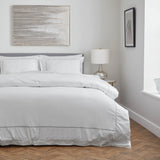 Sateen Slate Cord Slate Grey Duvet Cover Front View