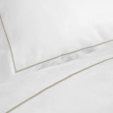 Sateen White Cord Beige Duvet Cover