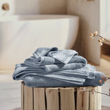 Plush Organic Cotton Towel Bundles - Blue Fog
