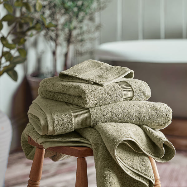 Plush Organic Cotton Towel Bundles - Desert Sage