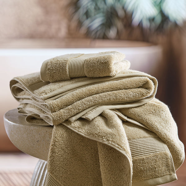 Plush Organic Cotton Towel Bundles - Sand Pebble