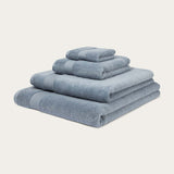 Plush Organic Cotton Towel Bundles - Blue Fog
